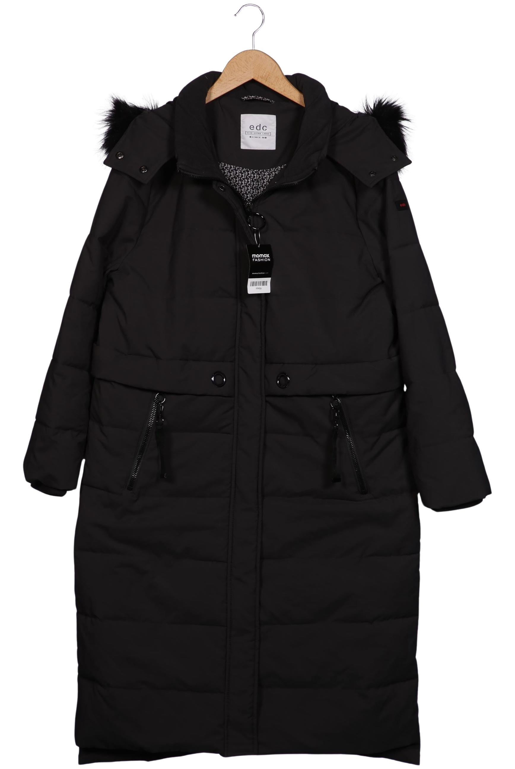 

edc by Esprit Damen Mantel, schwarz, Gr. 44