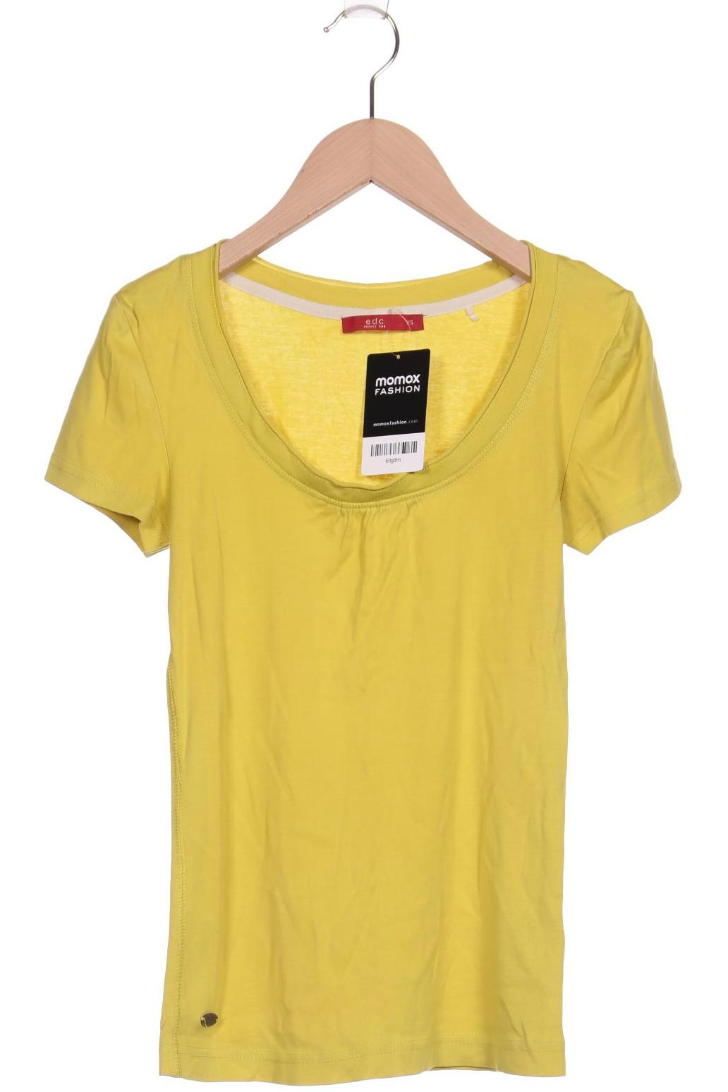 

edc by Esprit Damen T-Shirt, gelb, Gr. 34