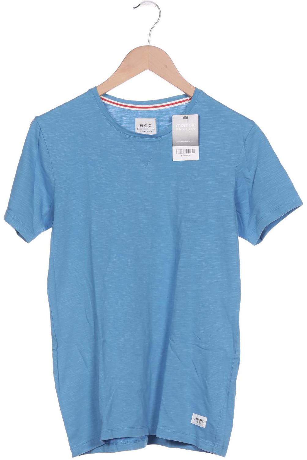 

edc by Esprit Herren T-Shirt, blau, Gr. 44