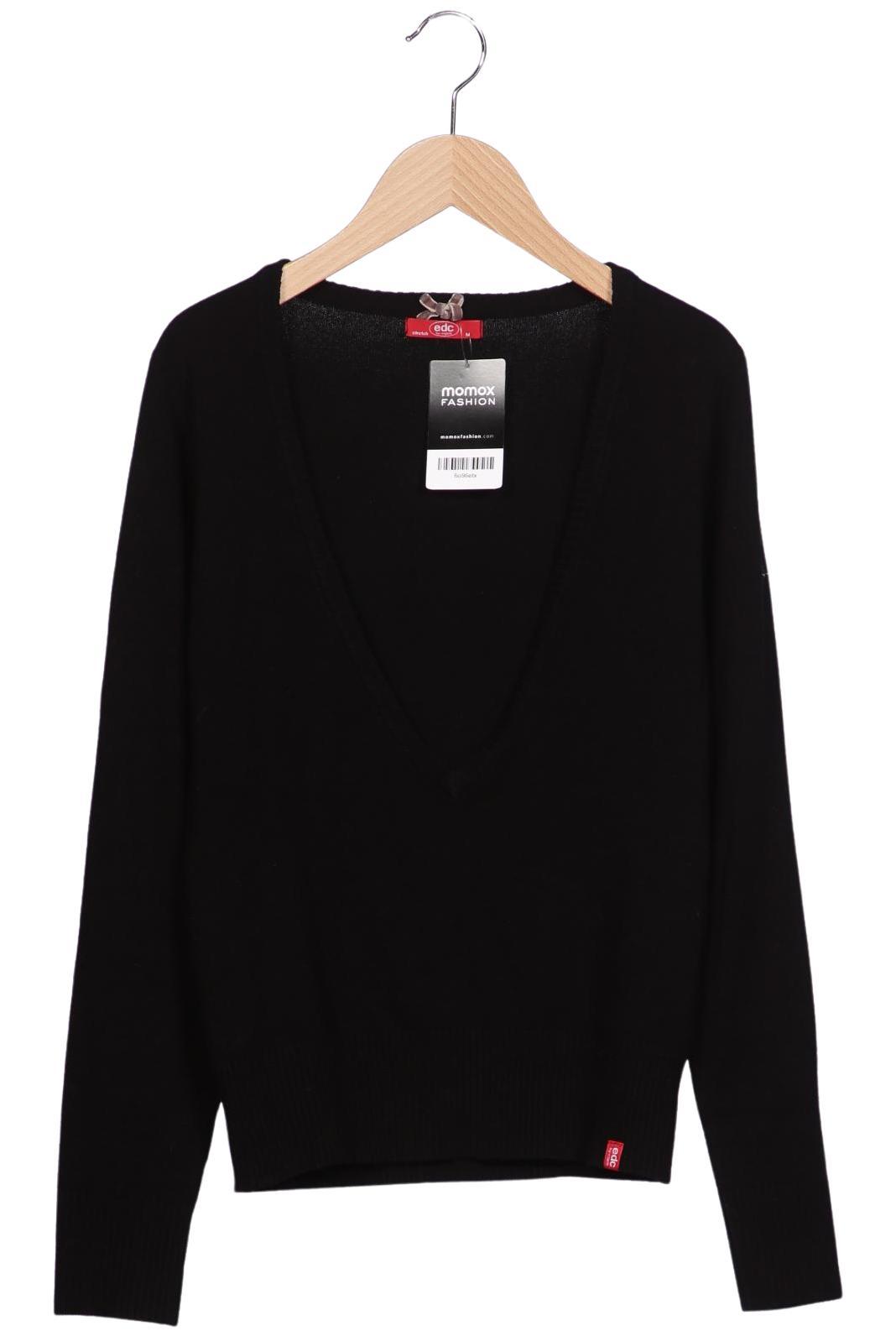 

edc by Esprit Damen Pullover, schwarz, Gr. 38