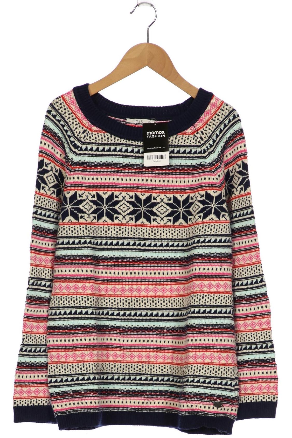 

edc by Esprit Damen Pullover, mehrfarbig, Gr. 44