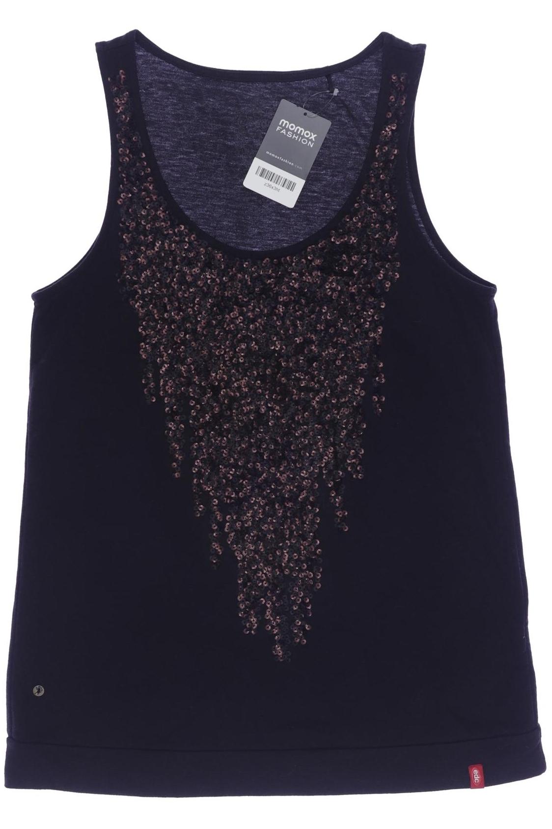 

edc by Esprit Damen Top, schwarz, Gr. 38