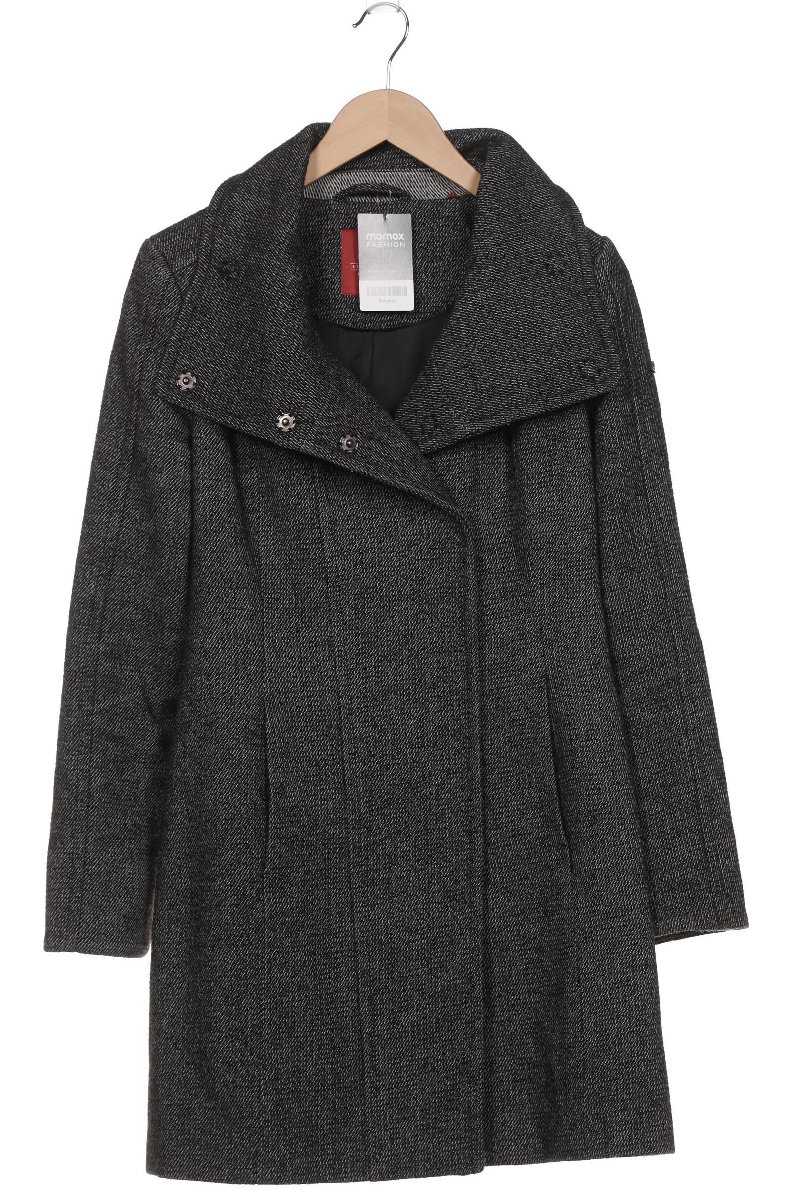 

edc by Esprit Damen Mantel, schwarz, Gr. 38