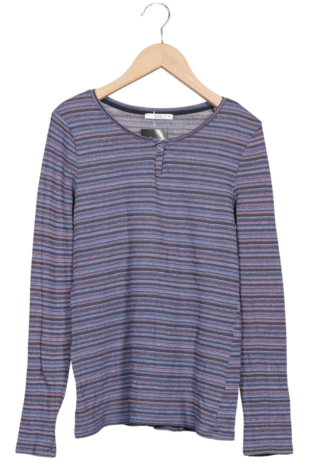 

edc by Esprit Damen Pullover, blau, Gr. 38