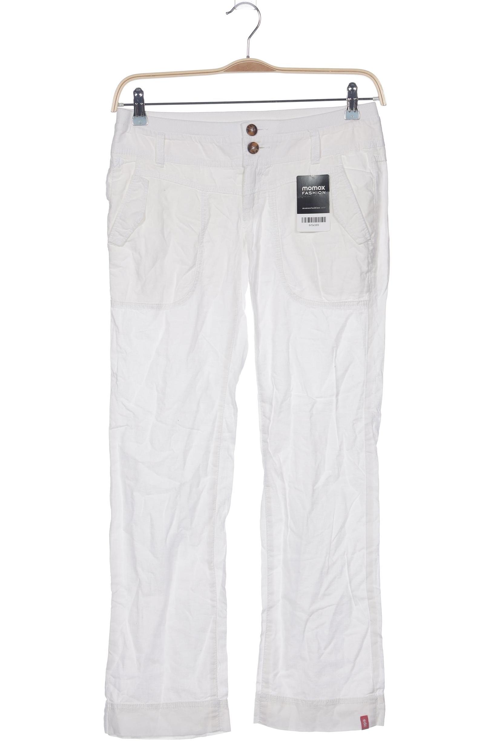 

edc by Esprit Damen Stoffhose, weiß, Gr. 34