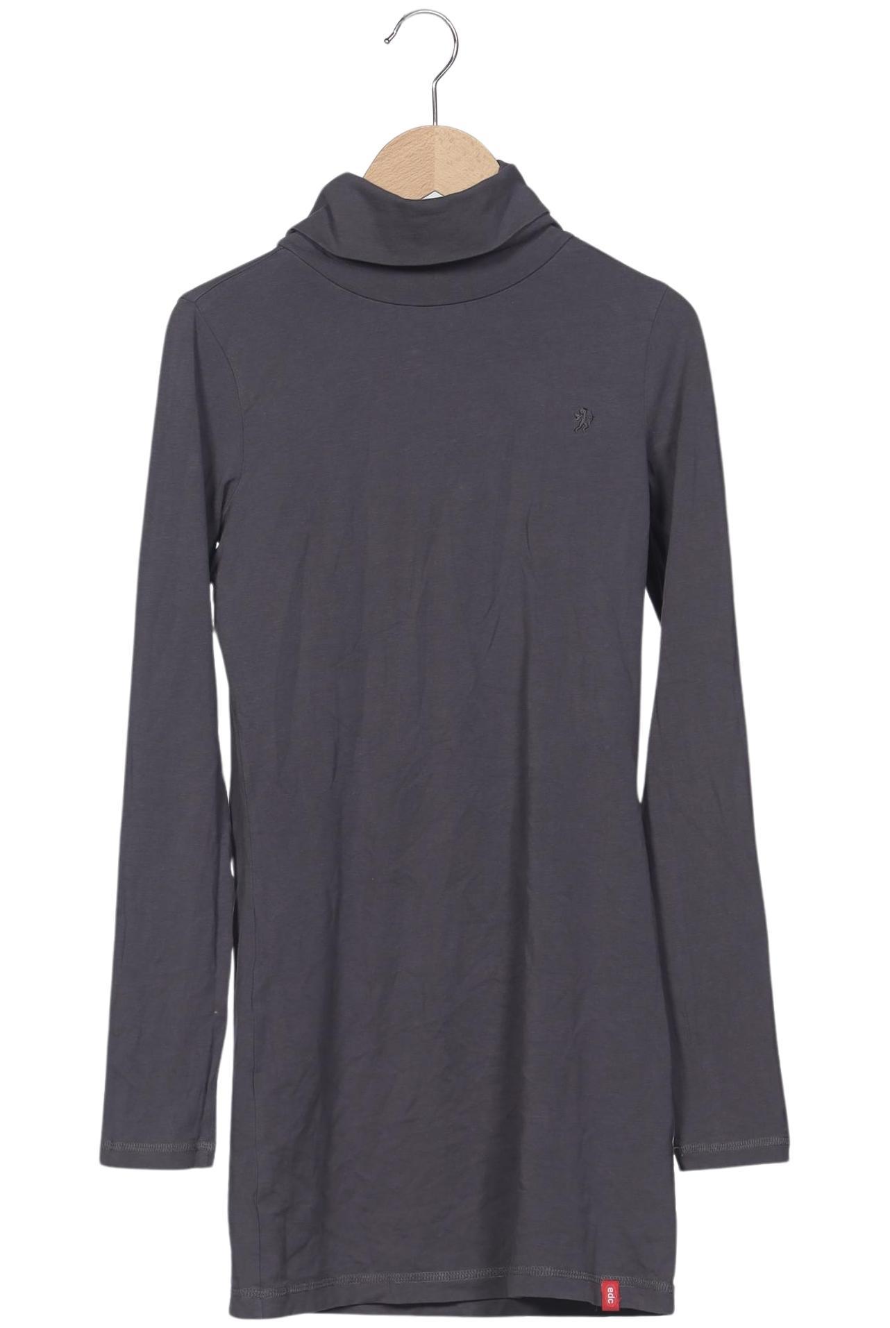 

edc by Esprit Damen Langarmshirt, grau, Gr. 34