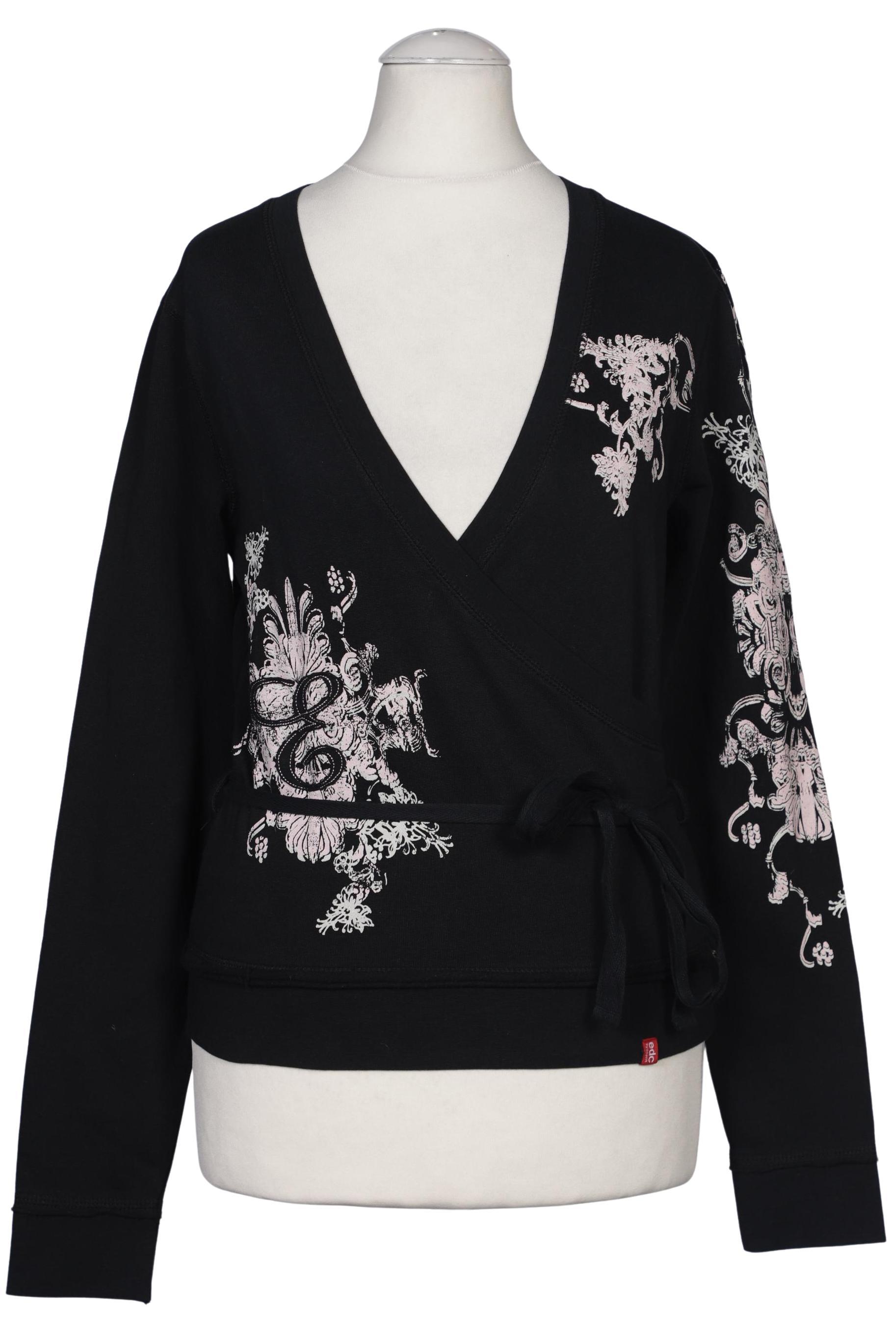 

edc by Esprit Damen Sweatshirt, schwarz, Gr. 32