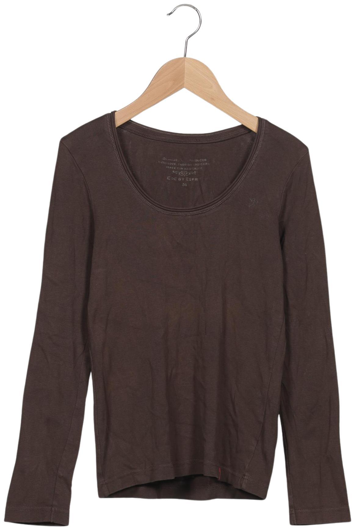 

edc by Esprit Damen Langarmshirt, braun, Gr. 38
