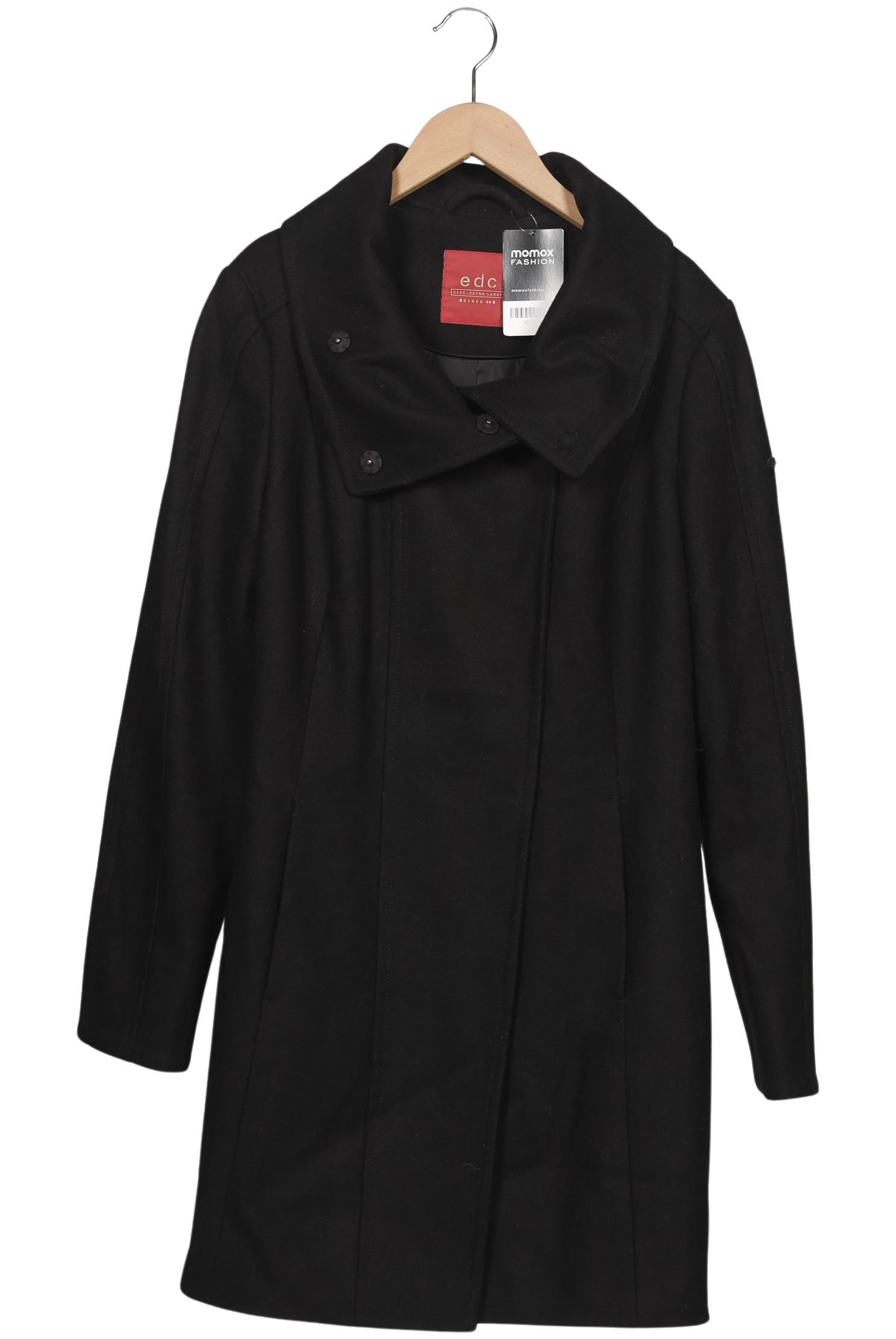 

edc by Esprit Damen Mantel, schwarz, Gr. 44