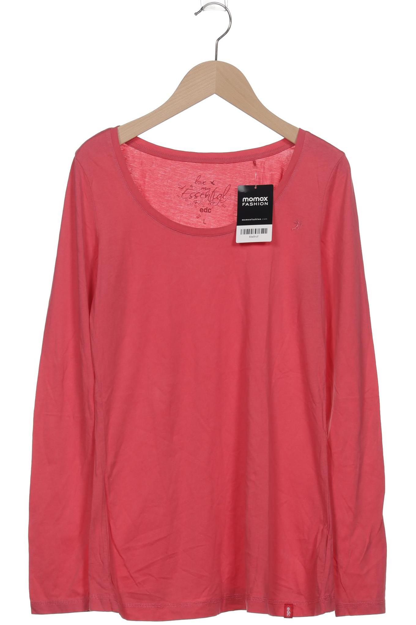 

edc by Esprit Damen Langarmshirt, pink, Gr. 42