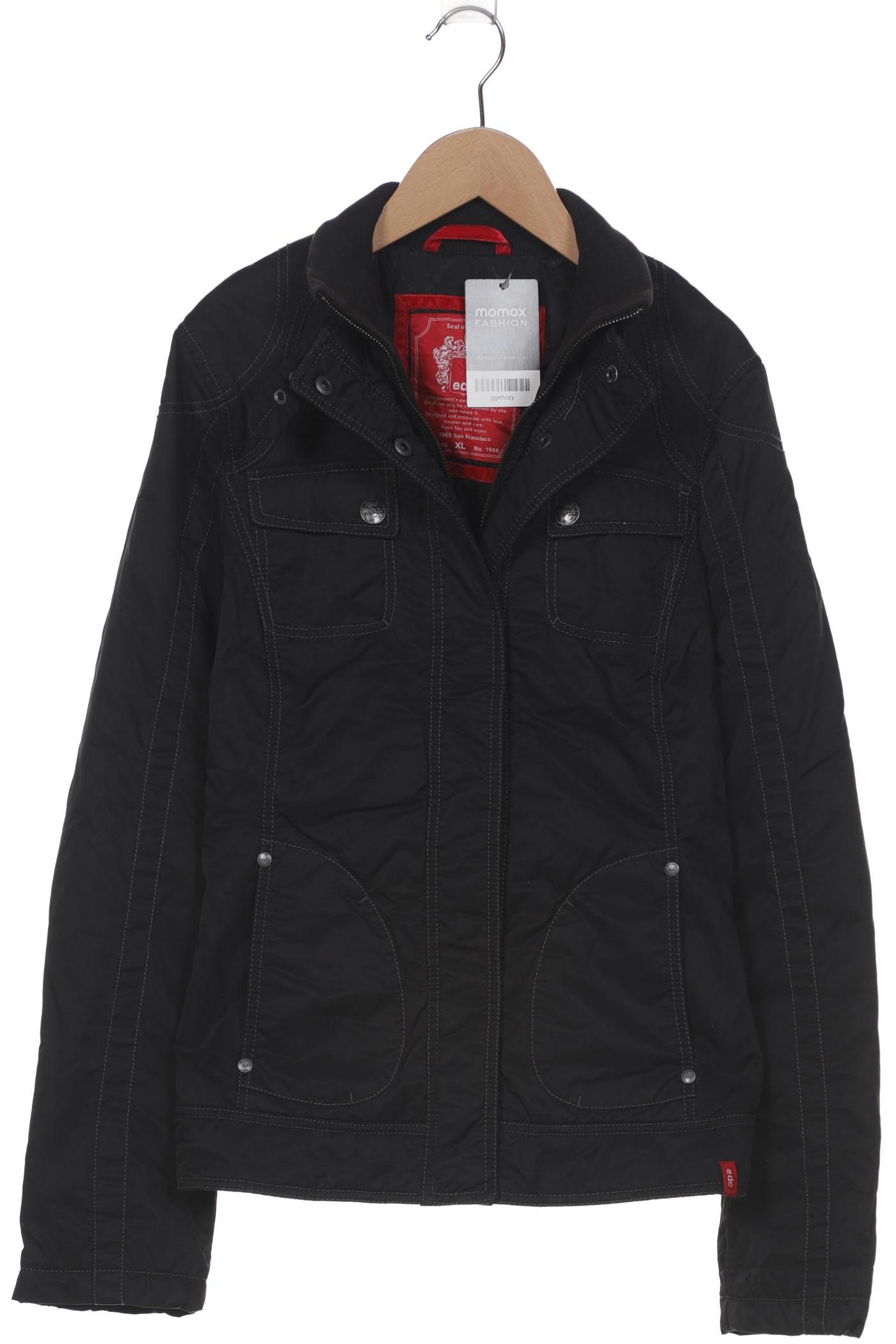 

edc by Esprit Damen Jacke, schwarz, Gr. 44