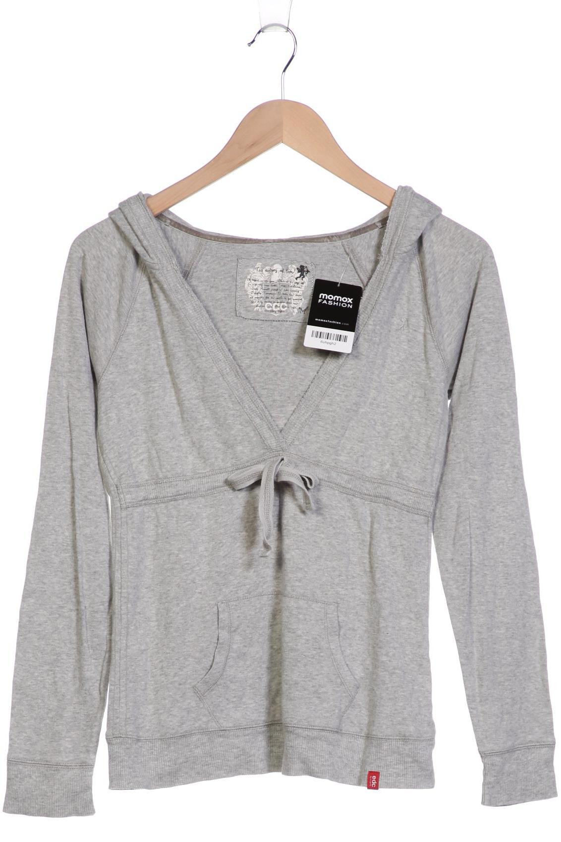 

edc by Esprit Damen Kapuzenpullover, grau, Gr. 38