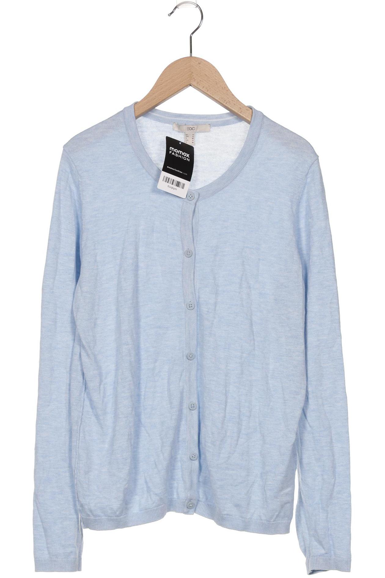 

edc by Esprit Damen Strickjacke, hellblau, Gr. 36