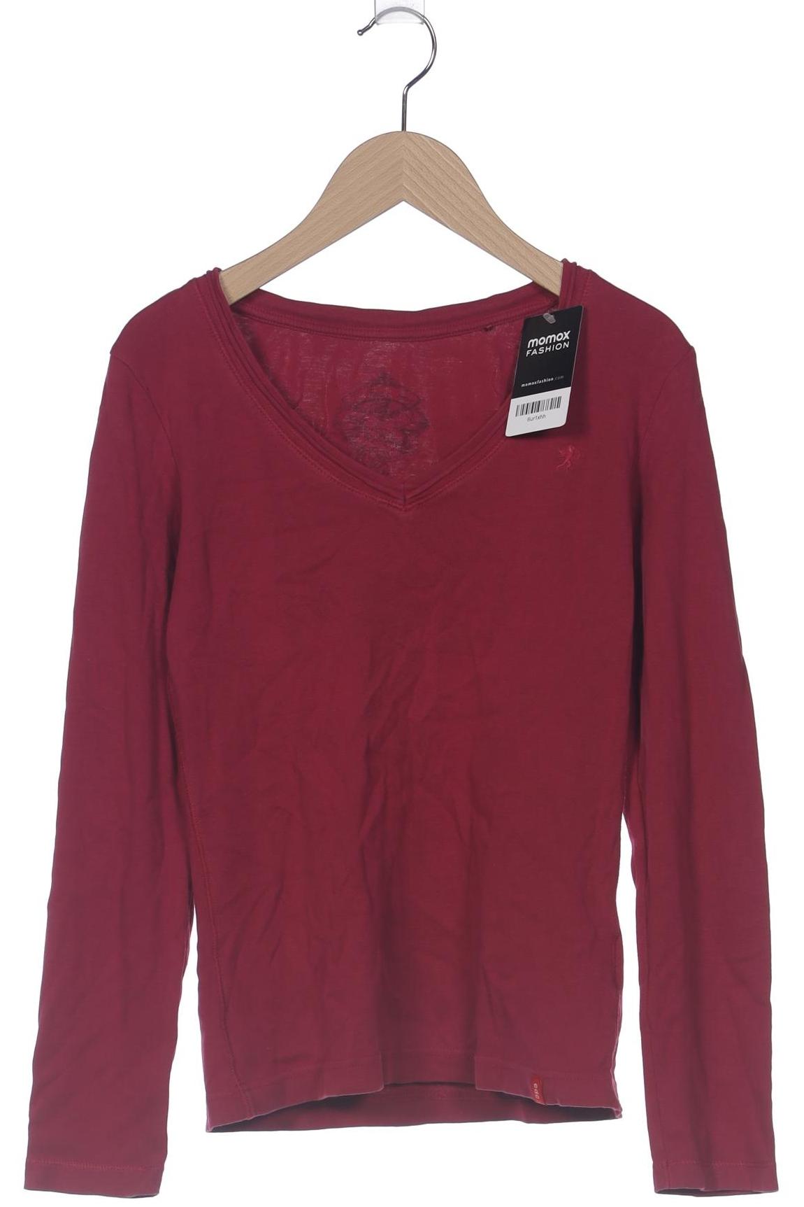 

edc by Esprit Damen Langarmshirt, bordeaux, Gr. 38