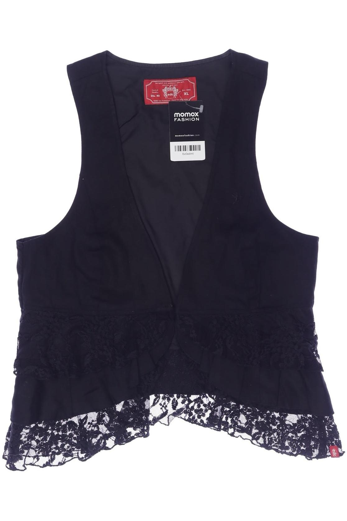 

edc by Esprit Damen Weste, schwarz, Gr. 44