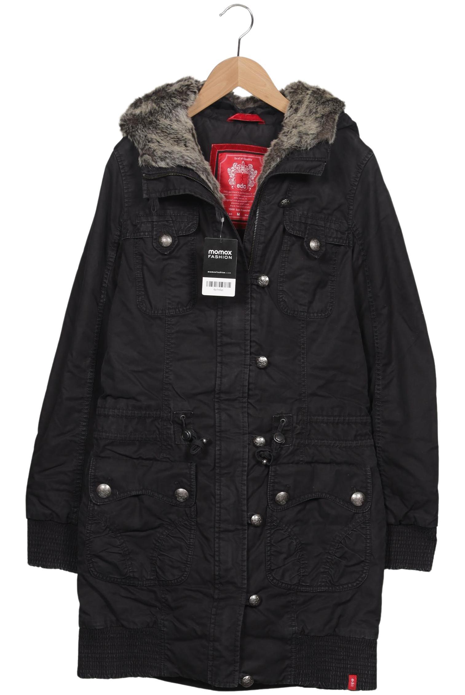 

edc by Esprit Damen Mantel, schwarz, Gr. 38