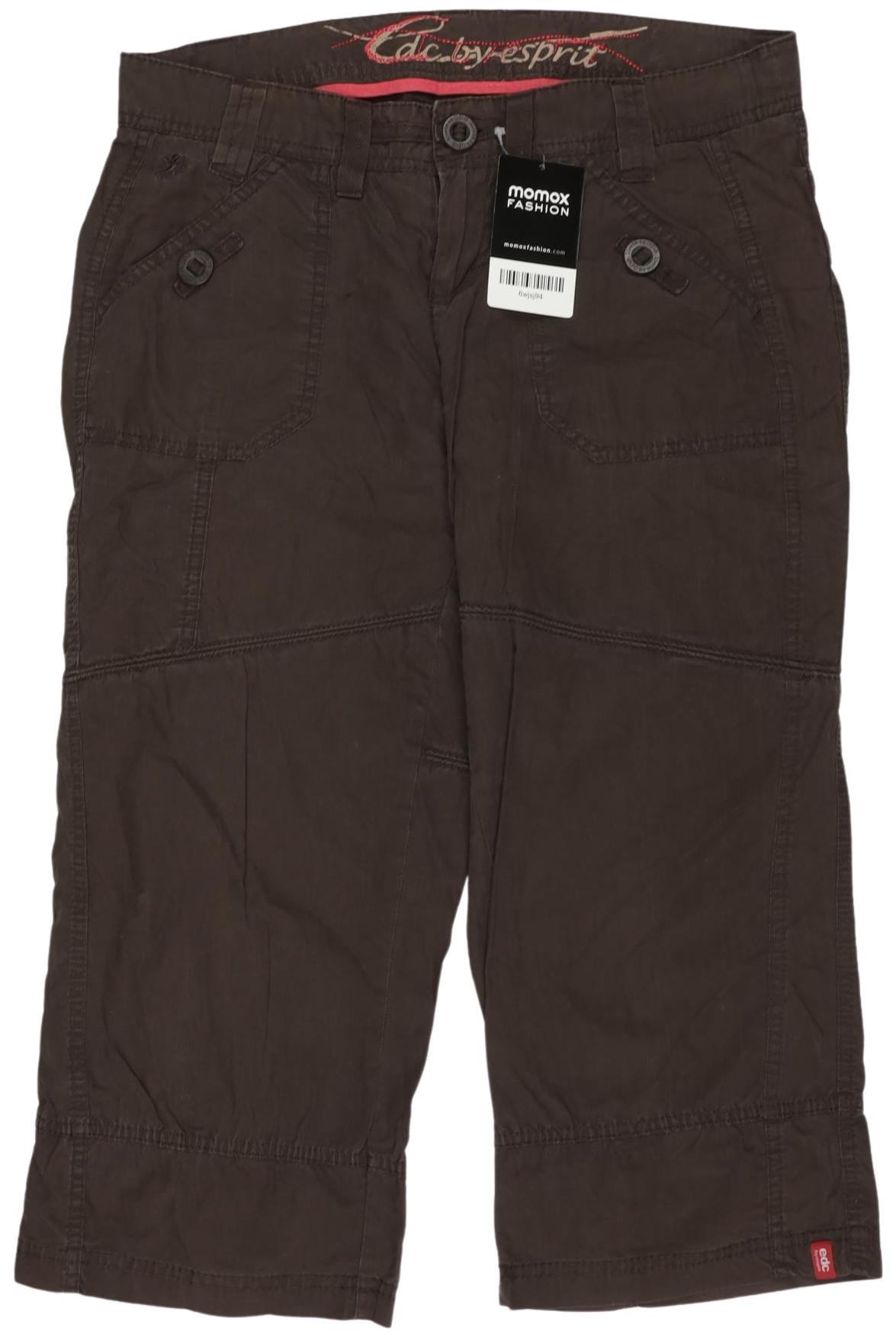 

edc by Esprit Damen Stoffhose, braun, Gr. 34