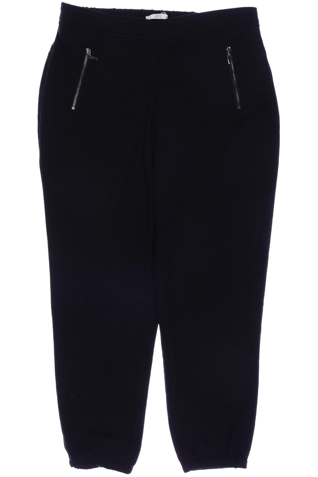 

edc by Esprit Damen Stoffhose, schwarz, Gr. 38