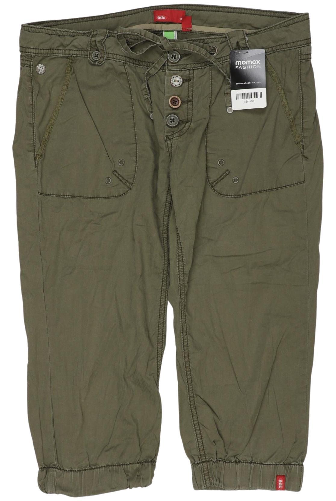 

edc by Esprit Damen Stoffhose, grün, Gr. 38