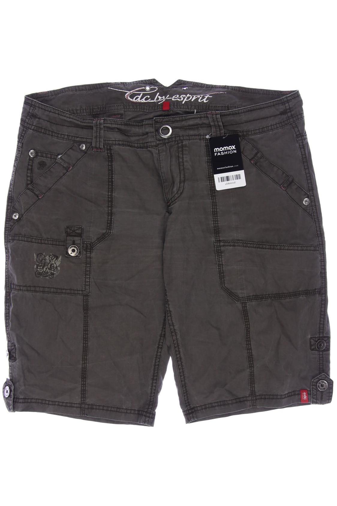 

edc by Esprit Damen Shorts, grau, Gr. 42
