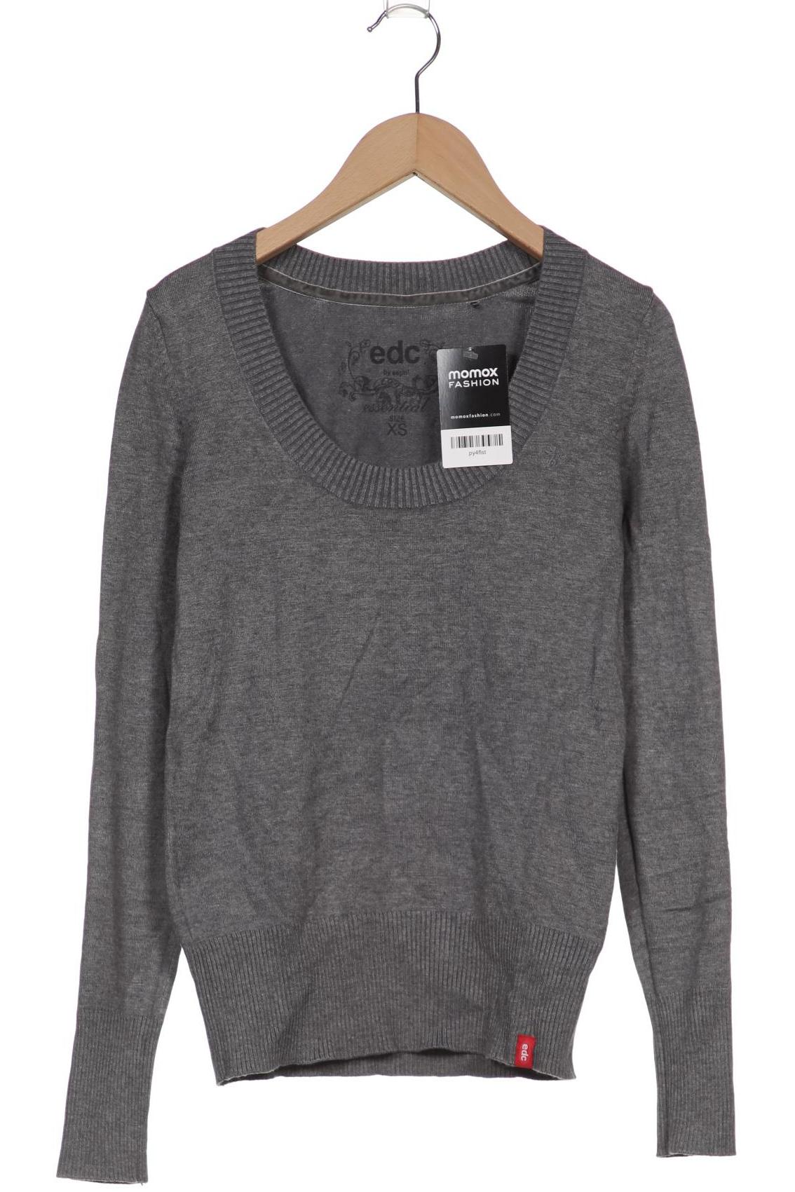 

edc by Esprit Damen Pullover, grau, Gr. 34