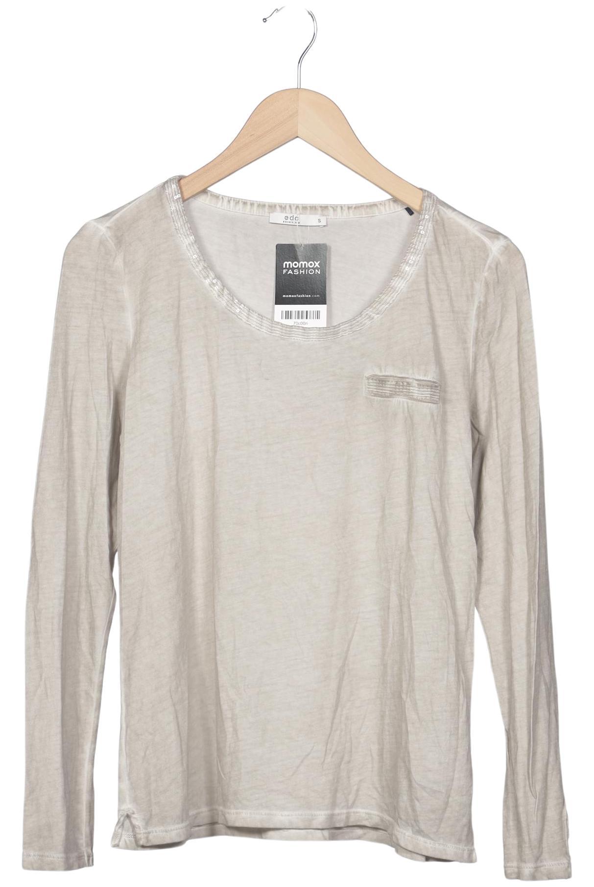 

edc by Esprit Damen Langarmshirt, beige, Gr. 36