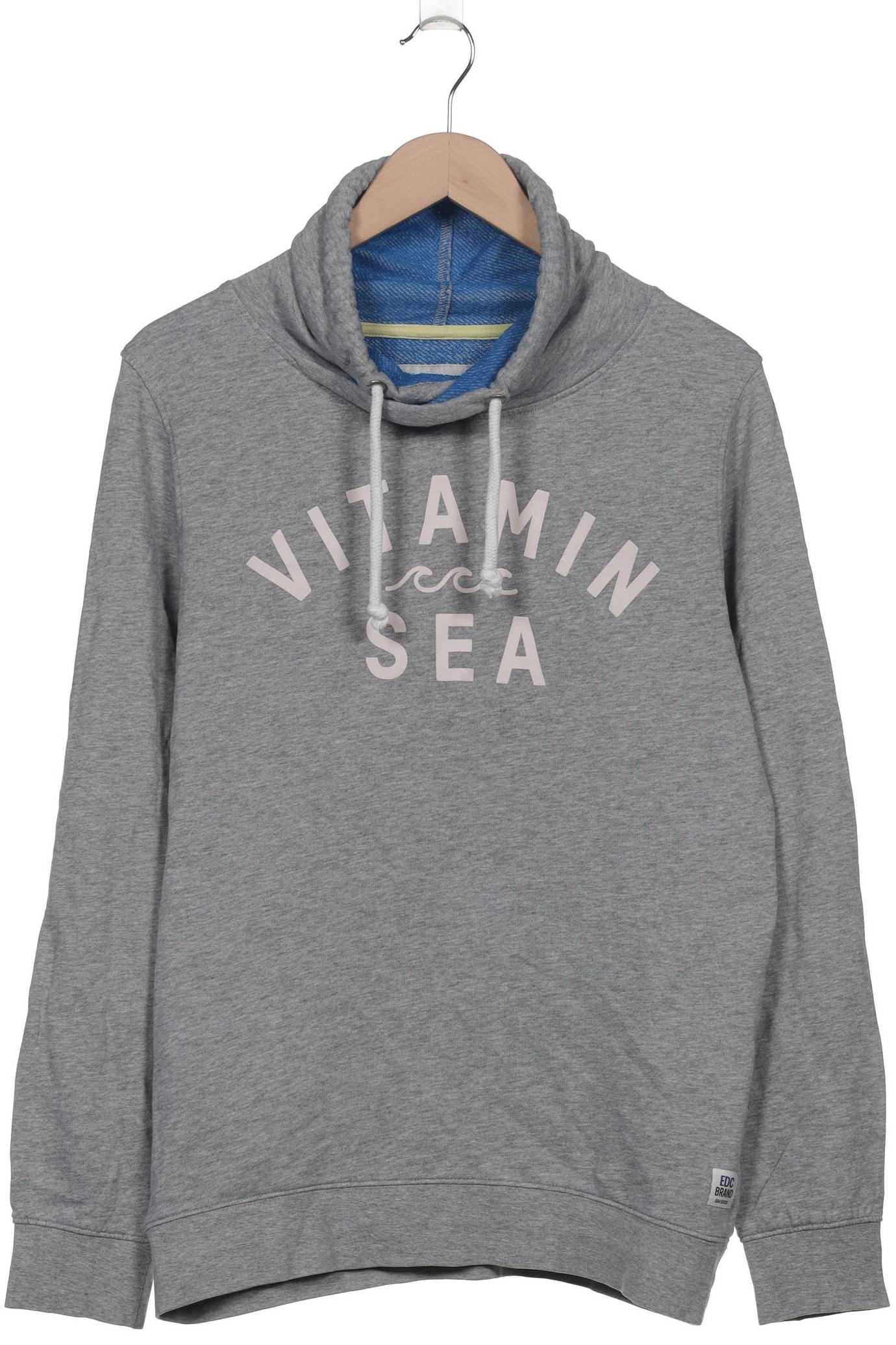 

edc by Esprit Damen Sweatshirt, grau, Gr. 38