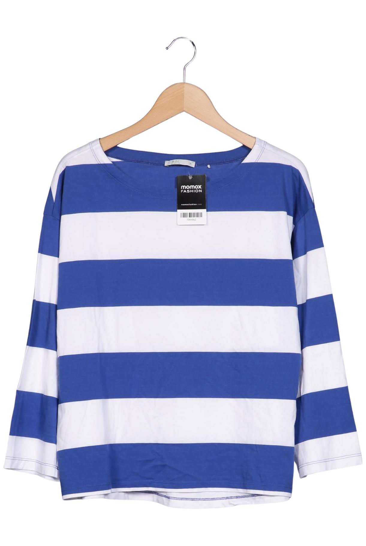 

edc by Esprit Damen Langarmshirt, mehrfarbig, Gr. 38