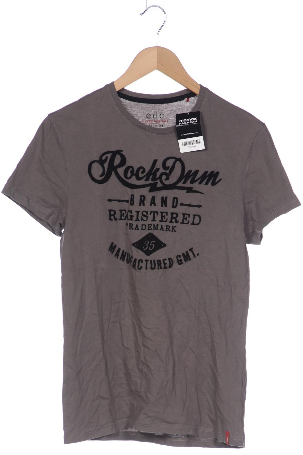 

edc by Esprit Herren T-Shirt, grau, Gr. 48