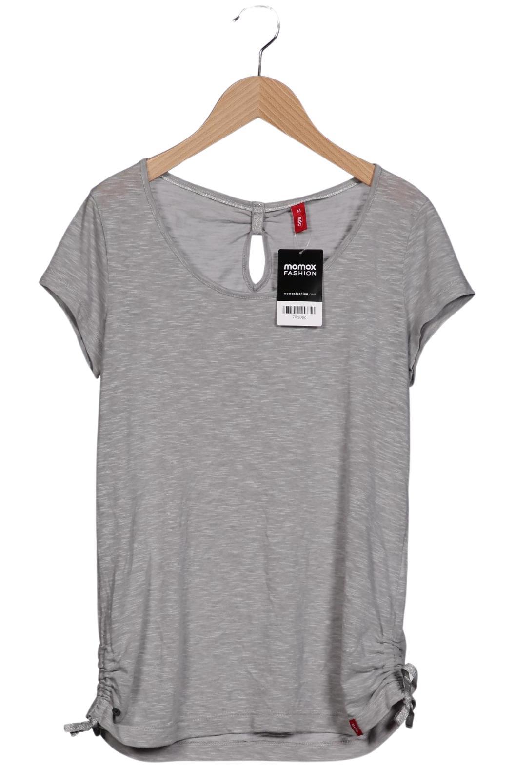 

edc by Esprit Damen T-Shirt, grau, Gr. 38
