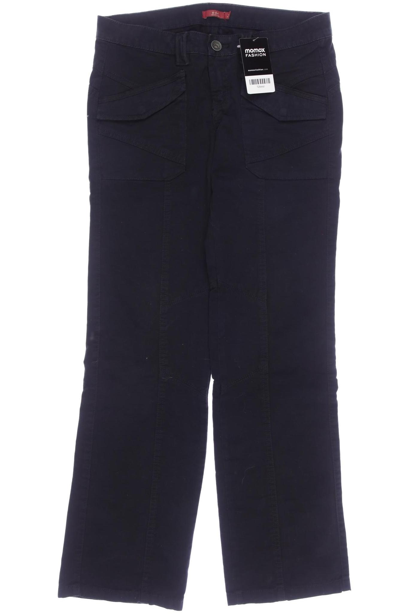 

edc by Esprit Damen Stoffhose, schwarz, Gr. 32