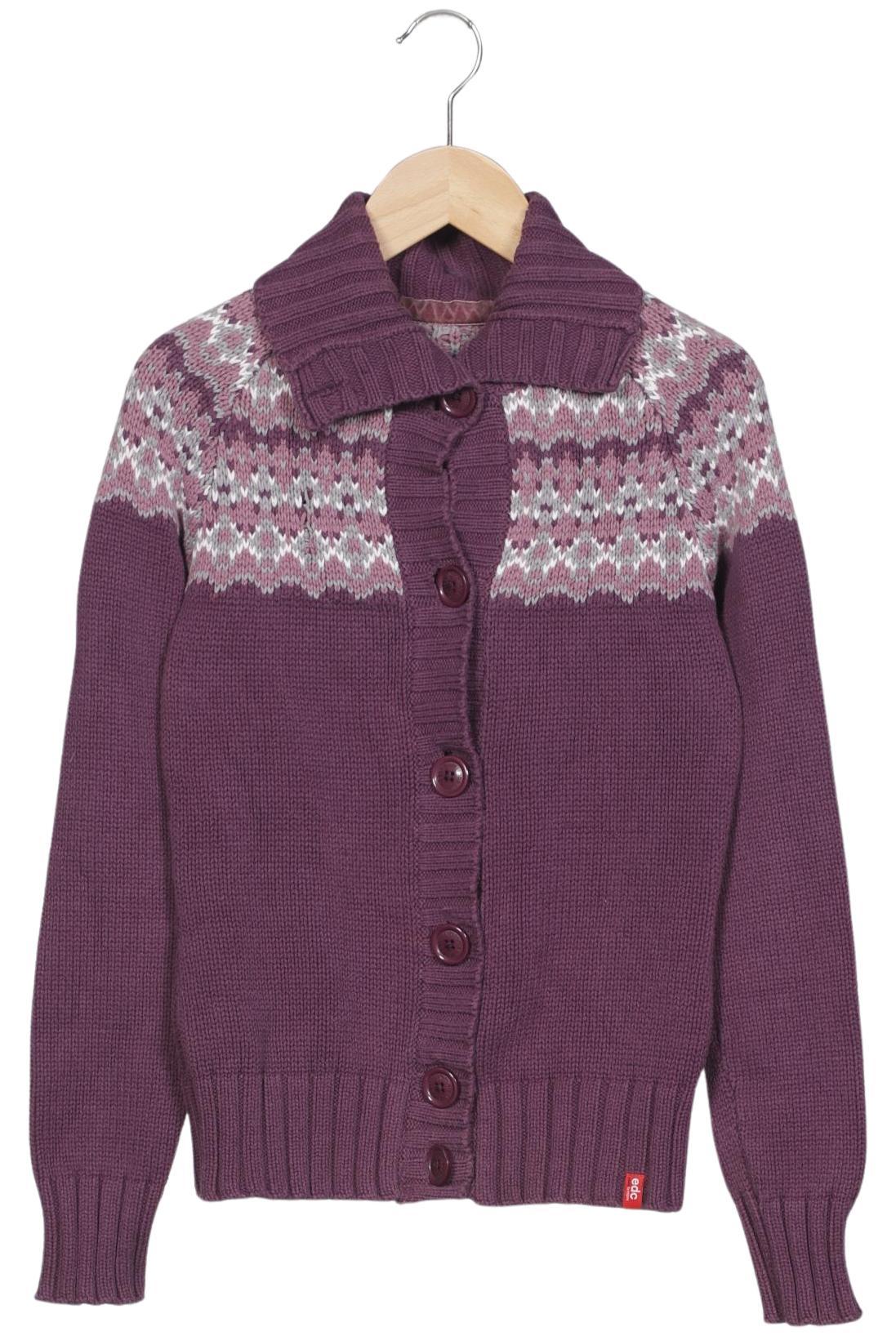 

edc by Esprit Damen Strickjacke, flieder, Gr. 38