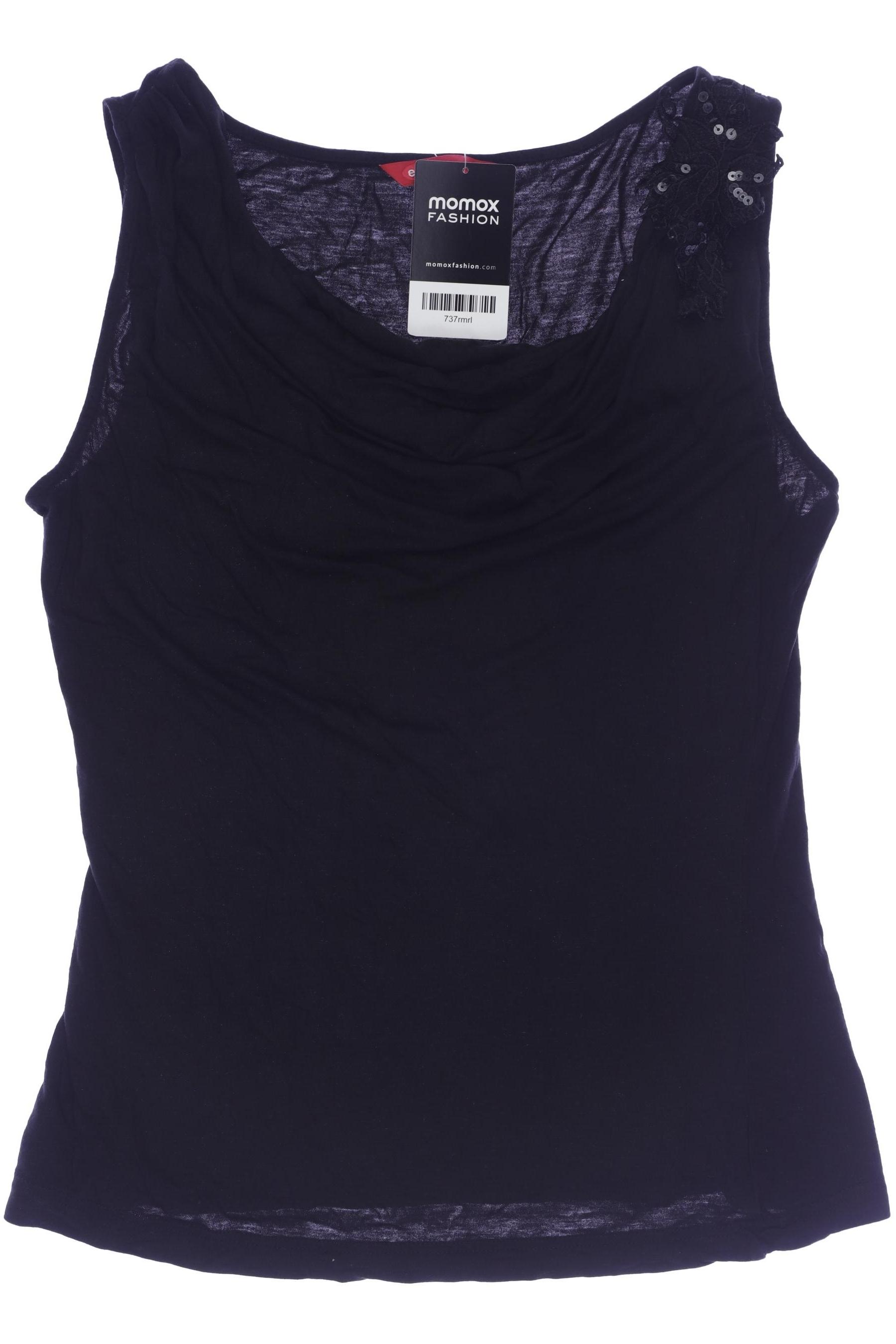 

edc by Esprit Damen Top, schwarz, Gr. 38