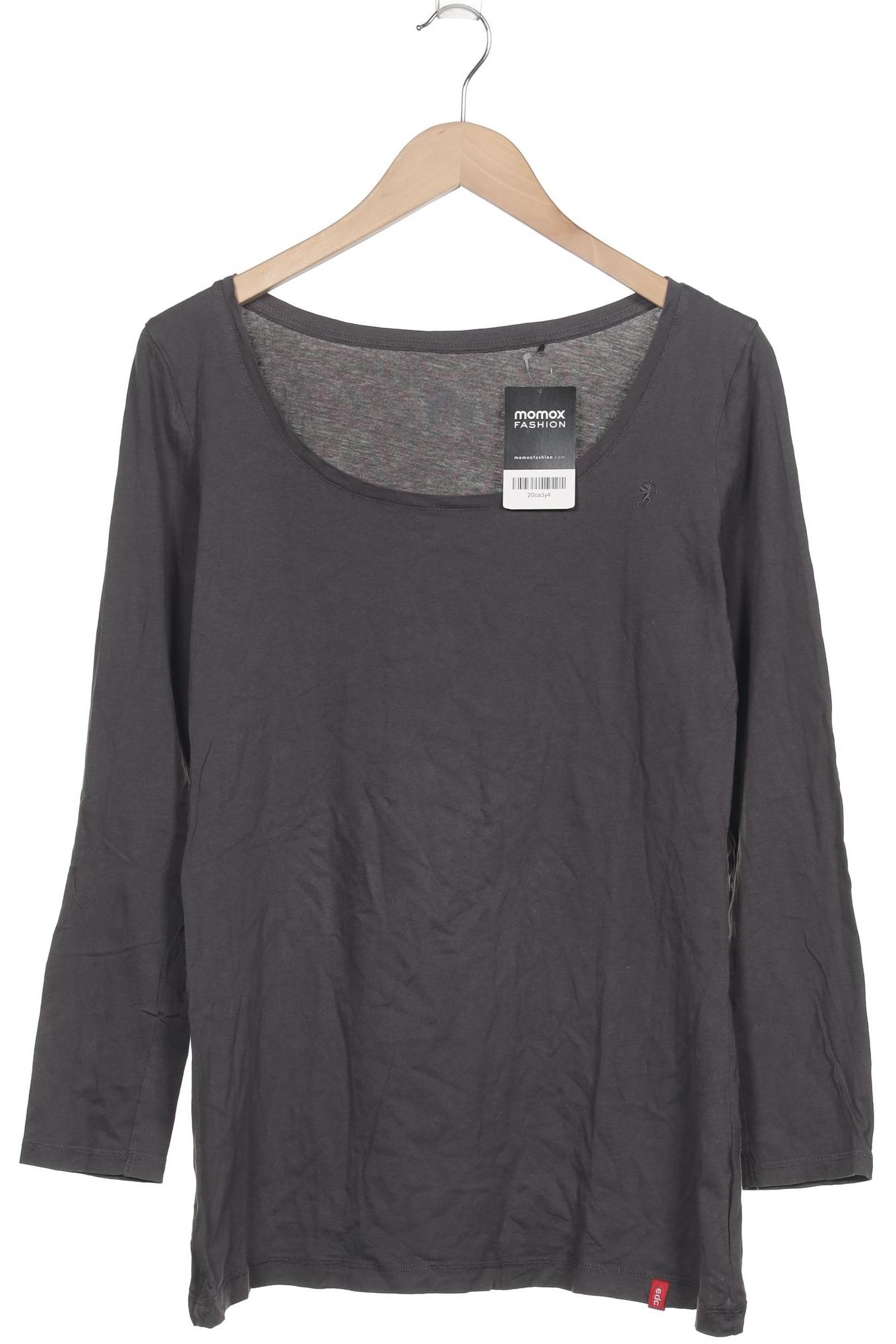 

edc by Esprit Damen Langarmshirt, grau, Gr. 46