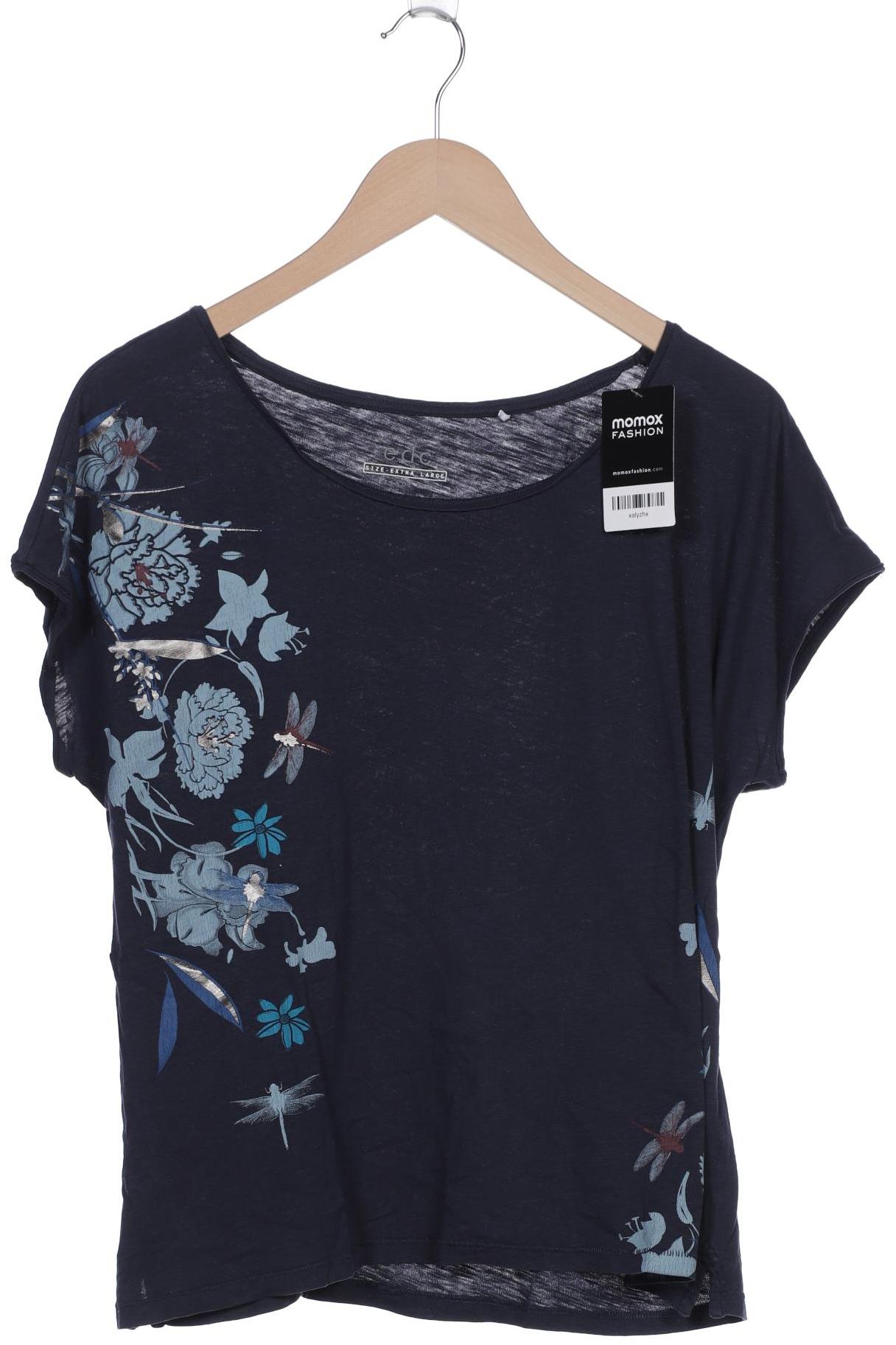 

edc by Esprit Damen T-Shirt, marineblau, Gr. 44