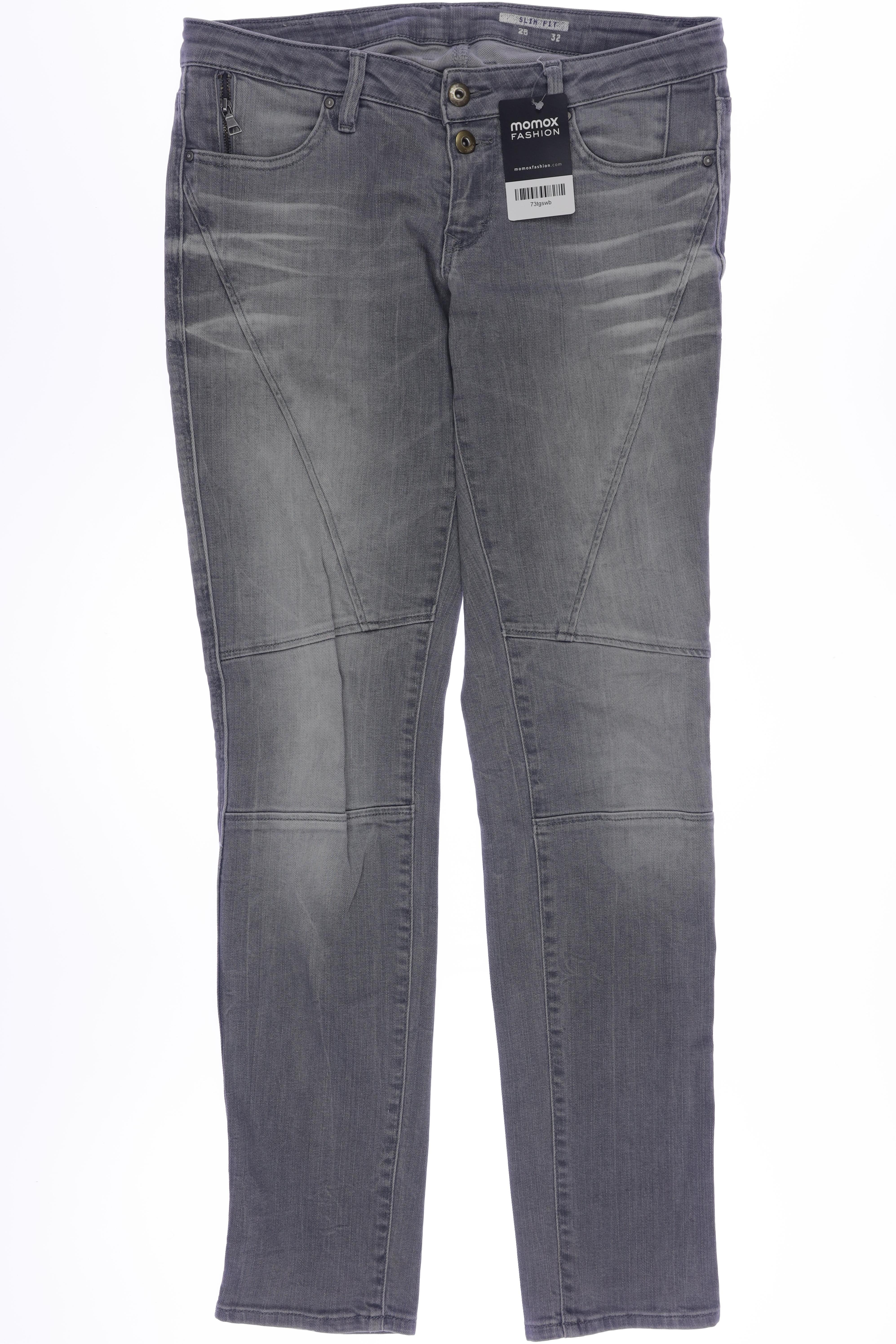 

edc by Esprit Damen Jeans, grau, Gr. 28