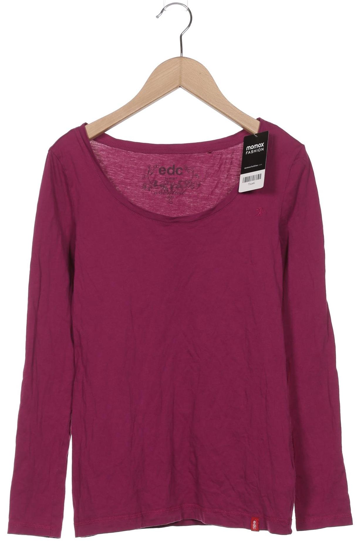 

edc by Esprit Damen Langarmshirt, pink, Gr. 36