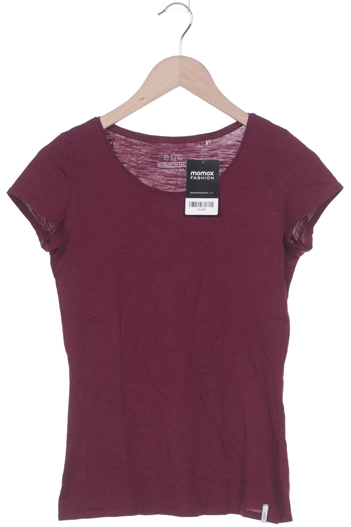

edc by Esprit Damen T-Shirt, bordeaux, Gr. 34