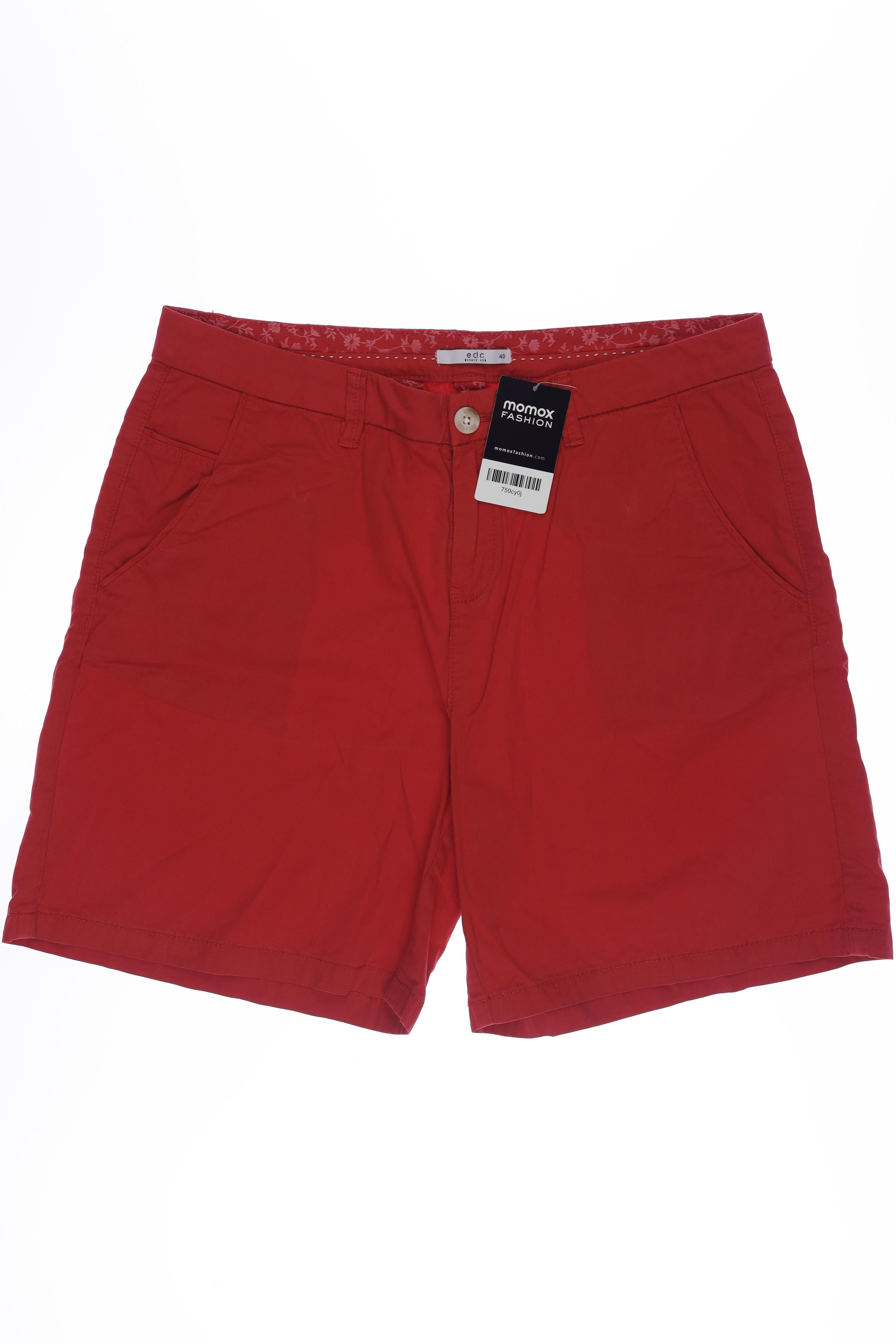 

edc by Esprit Damen Shorts, rot, Gr. 40