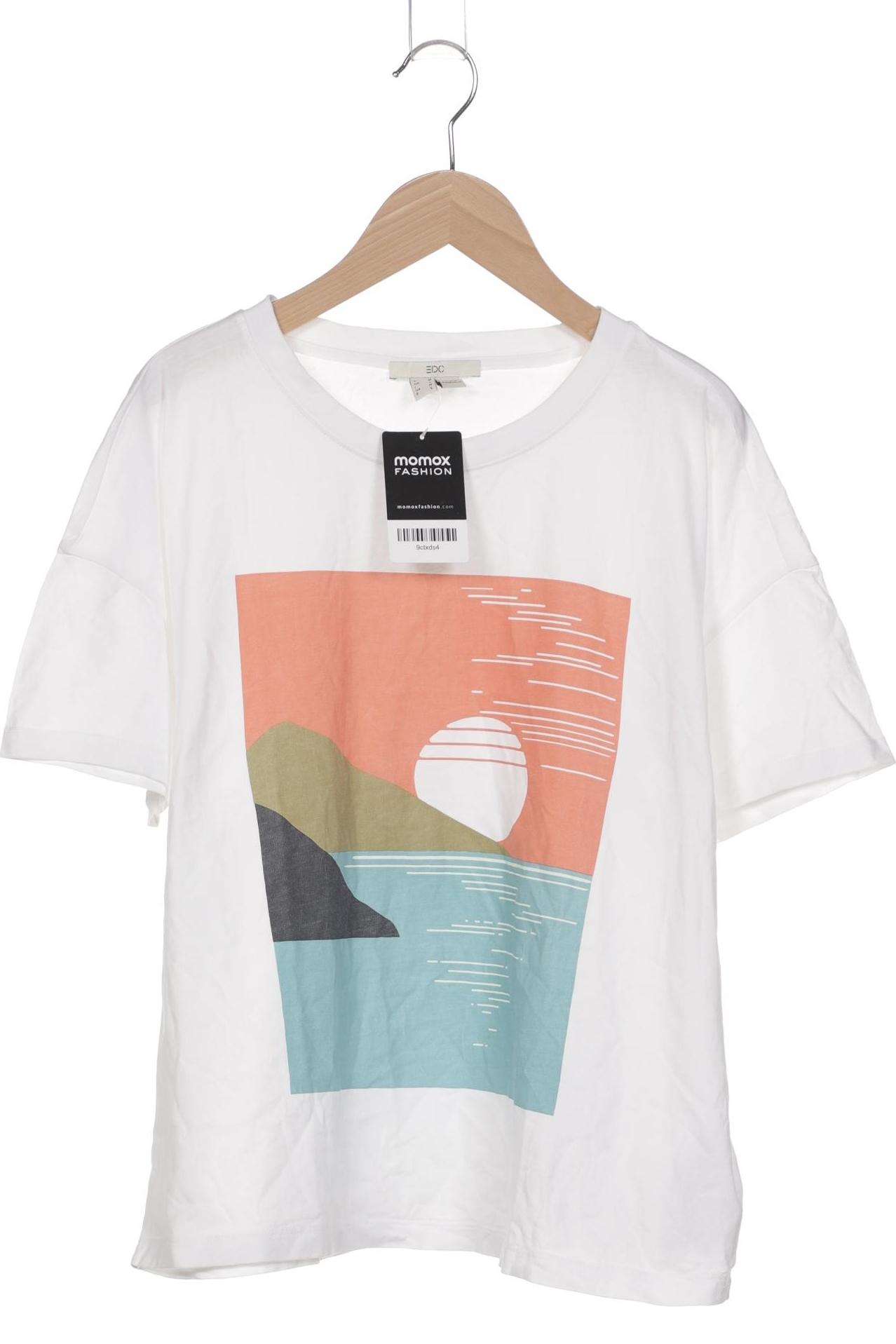 

edc by Esprit Damen T-Shirt, weiß, Gr. 38