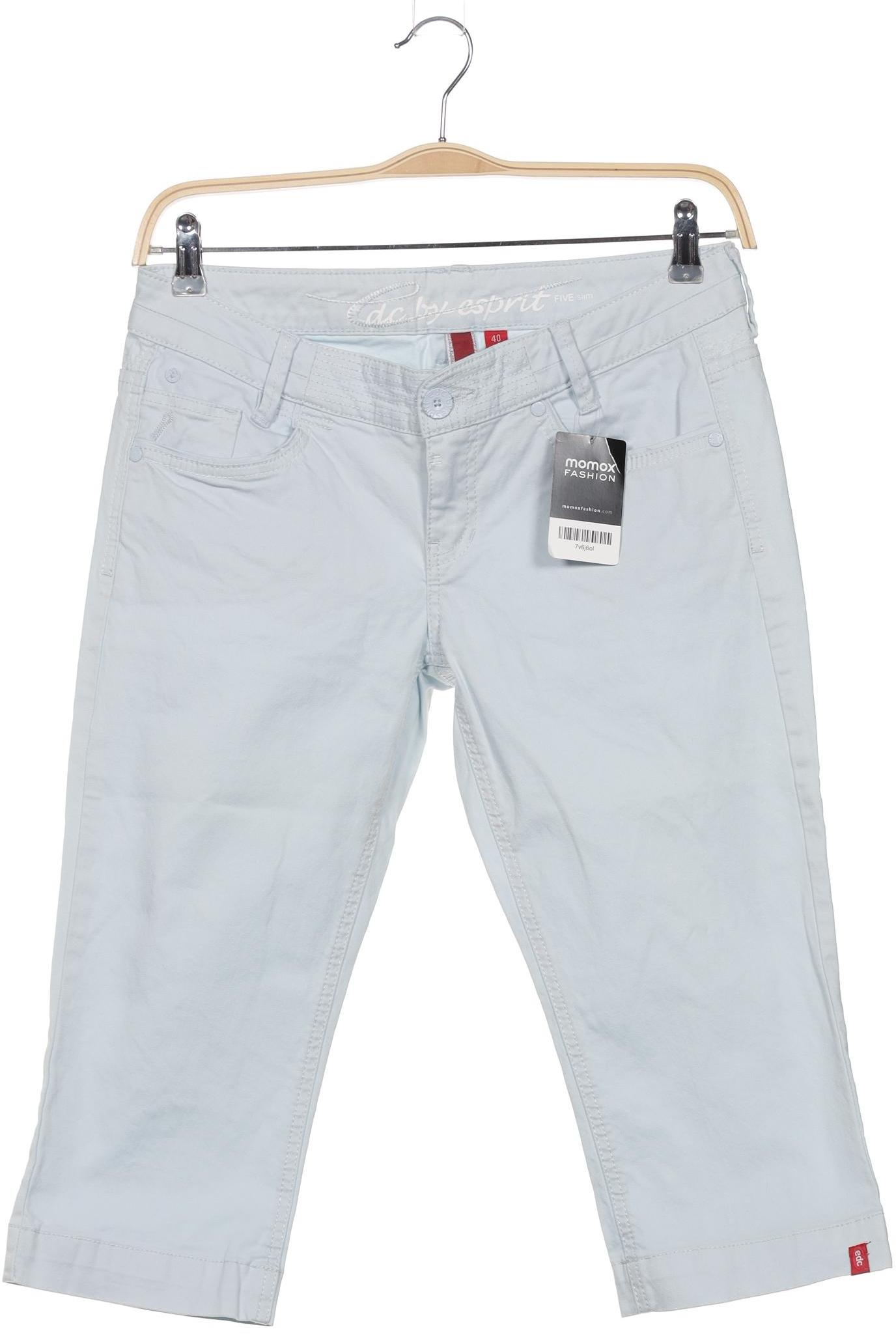 

edc by Esprit Damen Stoffhose, hellblau, Gr. 40