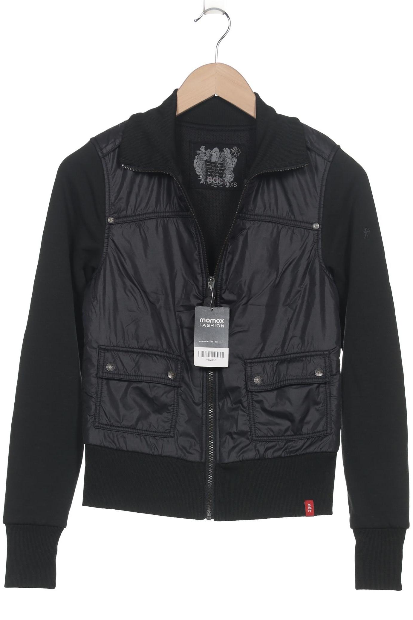 

edc by Esprit Damen Jacke, schwarz, Gr. 34