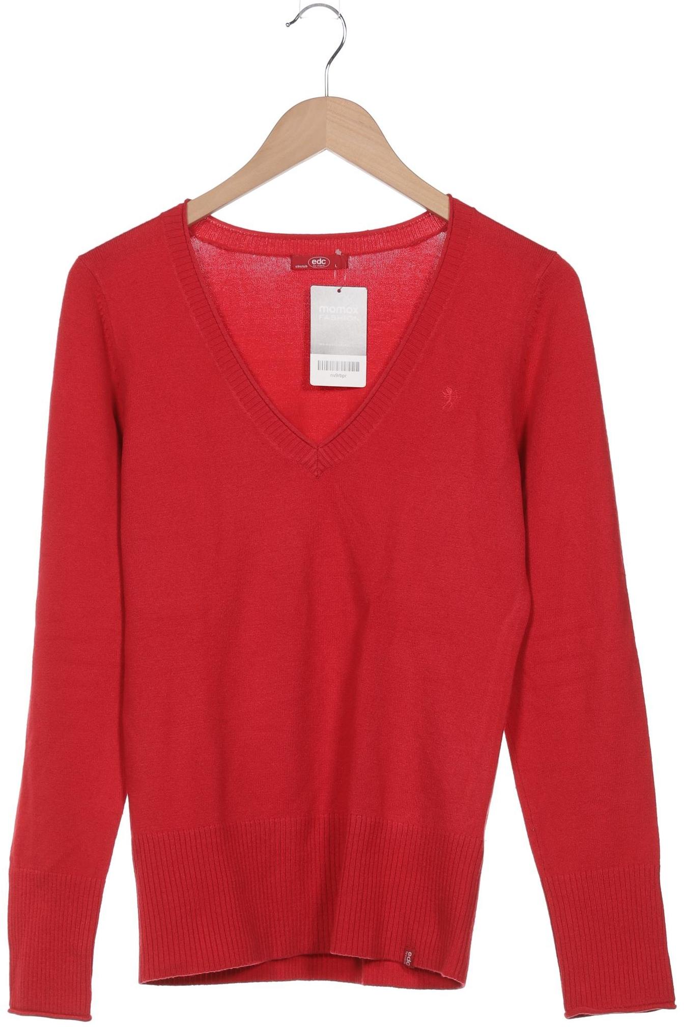 

edc by Esprit Damen Pullover, rot, Gr. 42