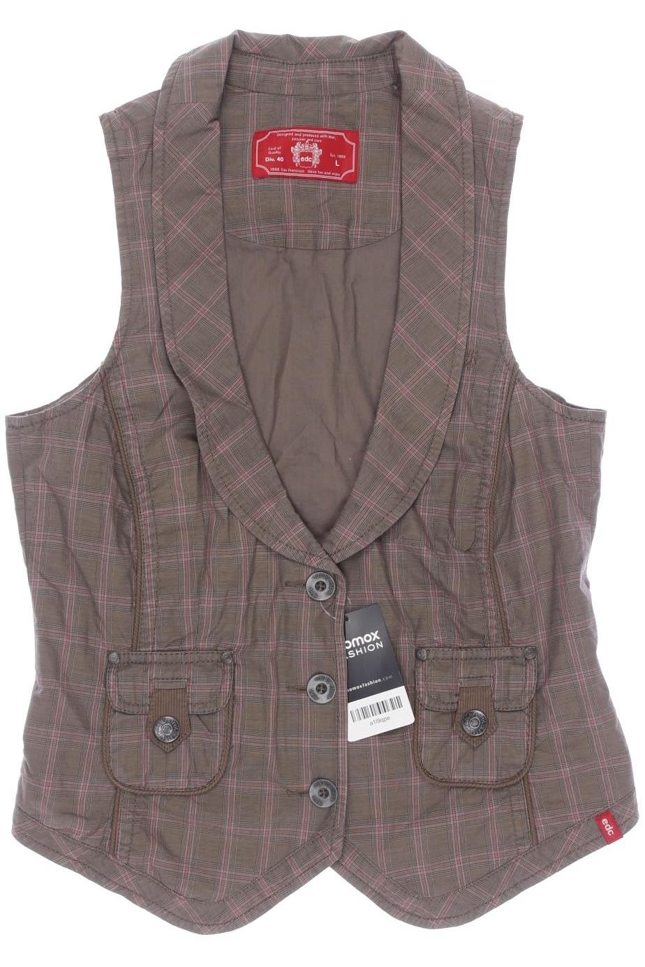 

edc by Esprit Damen Weste, braun, Gr. 42