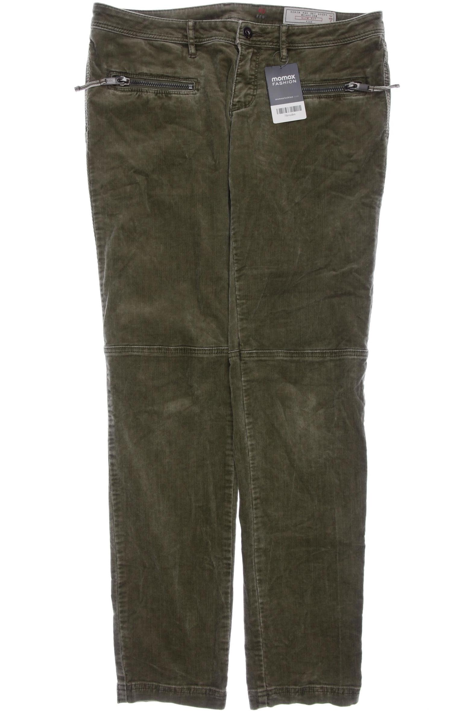 

edc by Esprit Damen Stoffhose, grün, Gr. 40