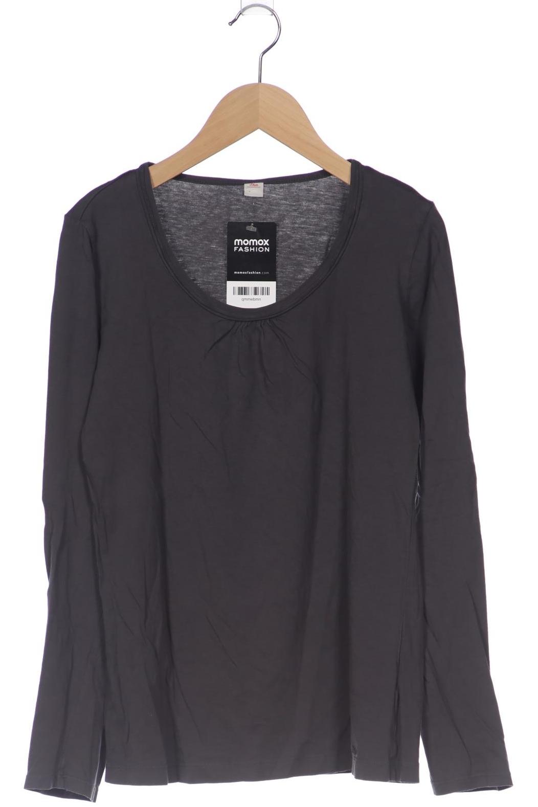 

edc by Esprit Damen Langarmshirt, grau, Gr. 38