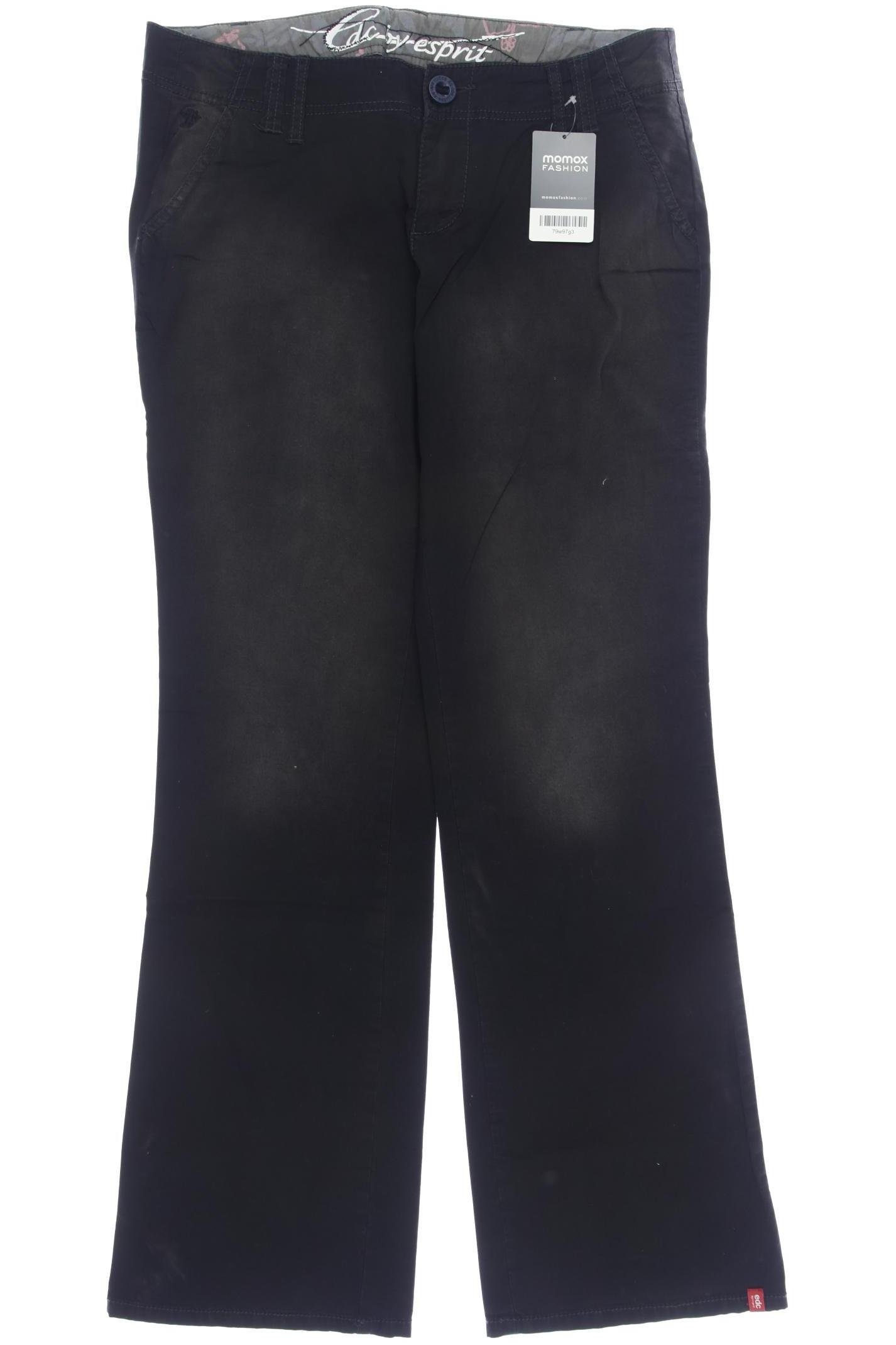 

edc by Esprit Damen Stoffhose, schwarz, Gr. 40