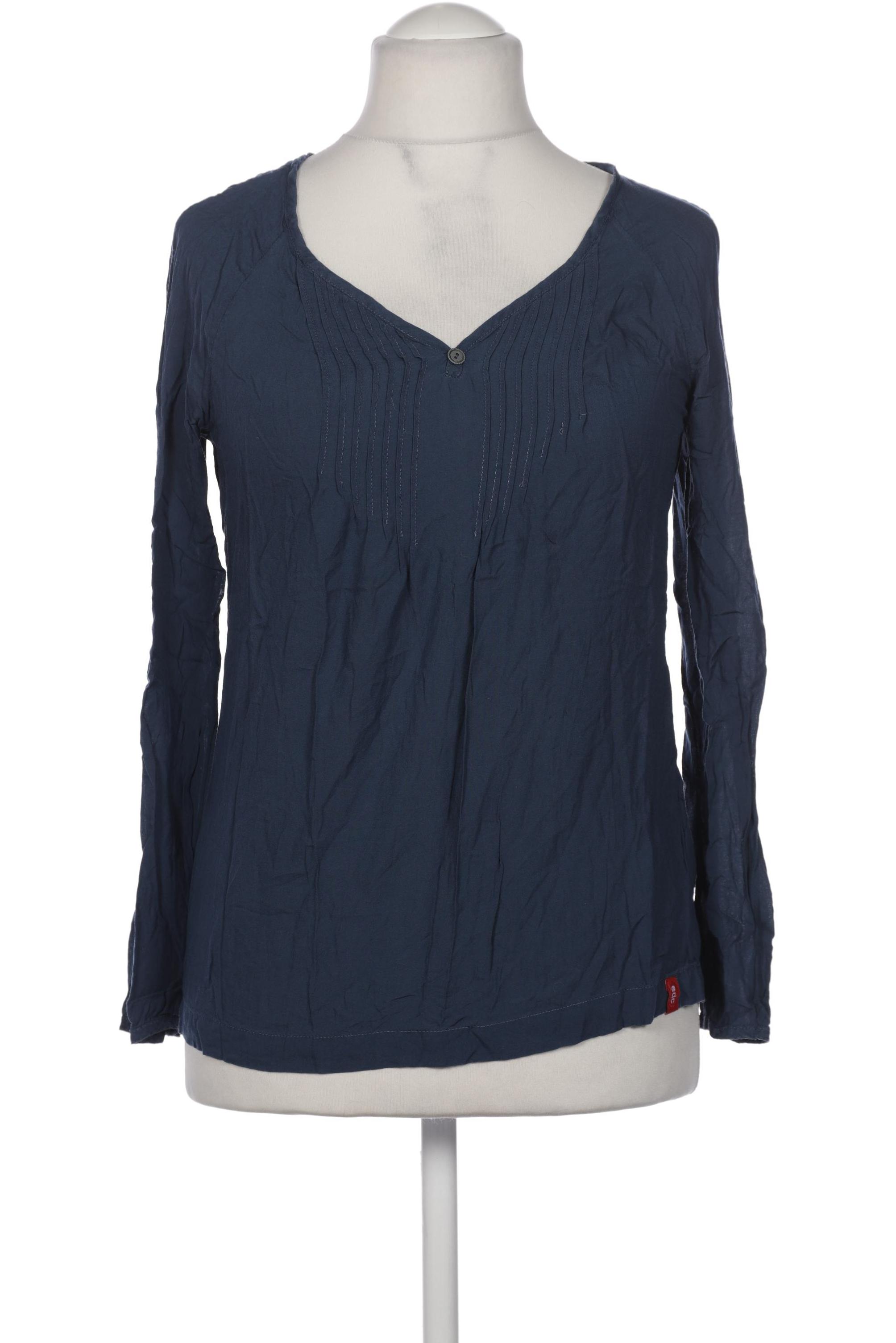 

edc by Esprit Damen Langarmshirt, marineblau, Gr. 38