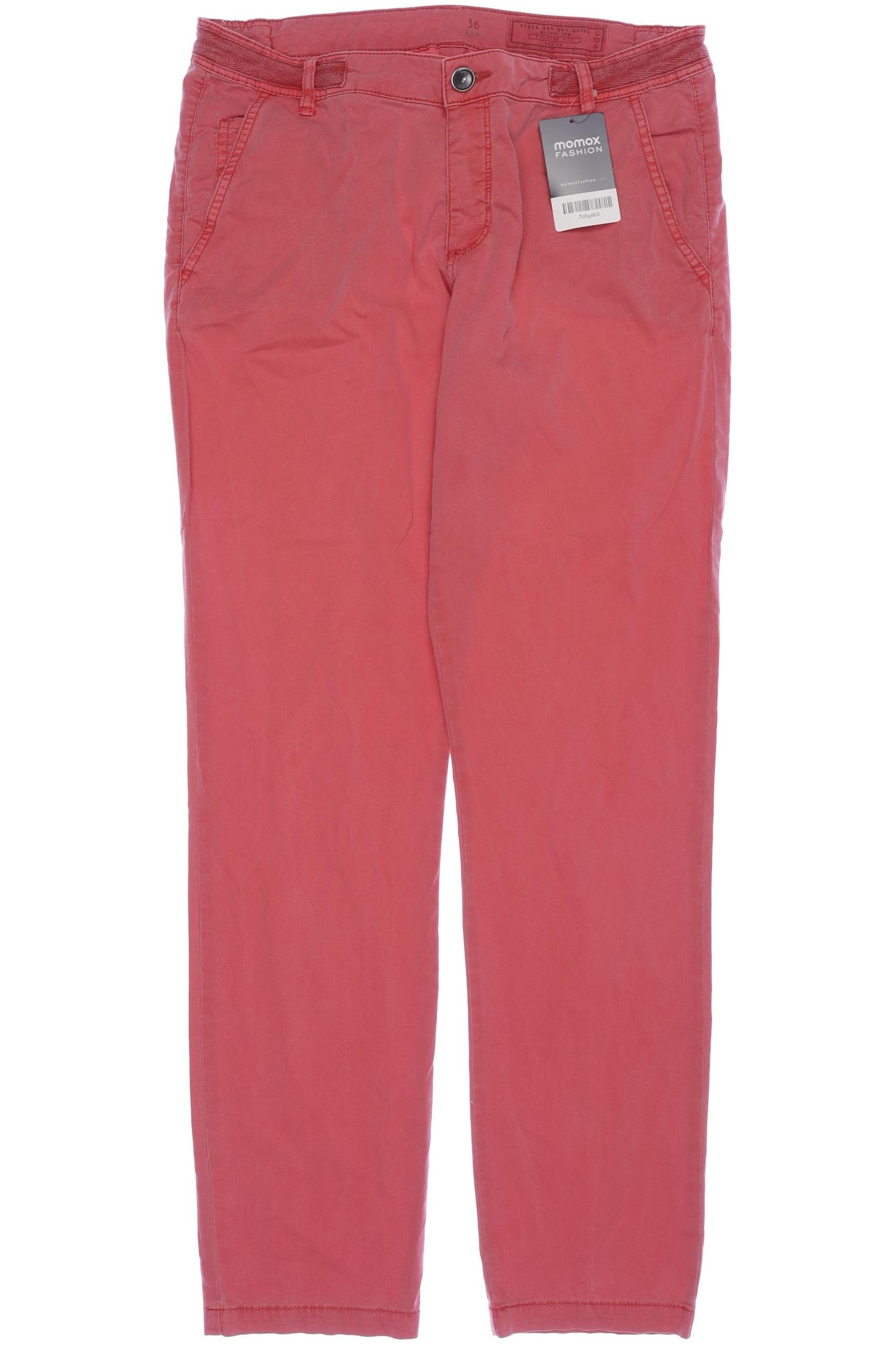 

edc by Esprit Damen Stoffhose, rot, Gr. 36