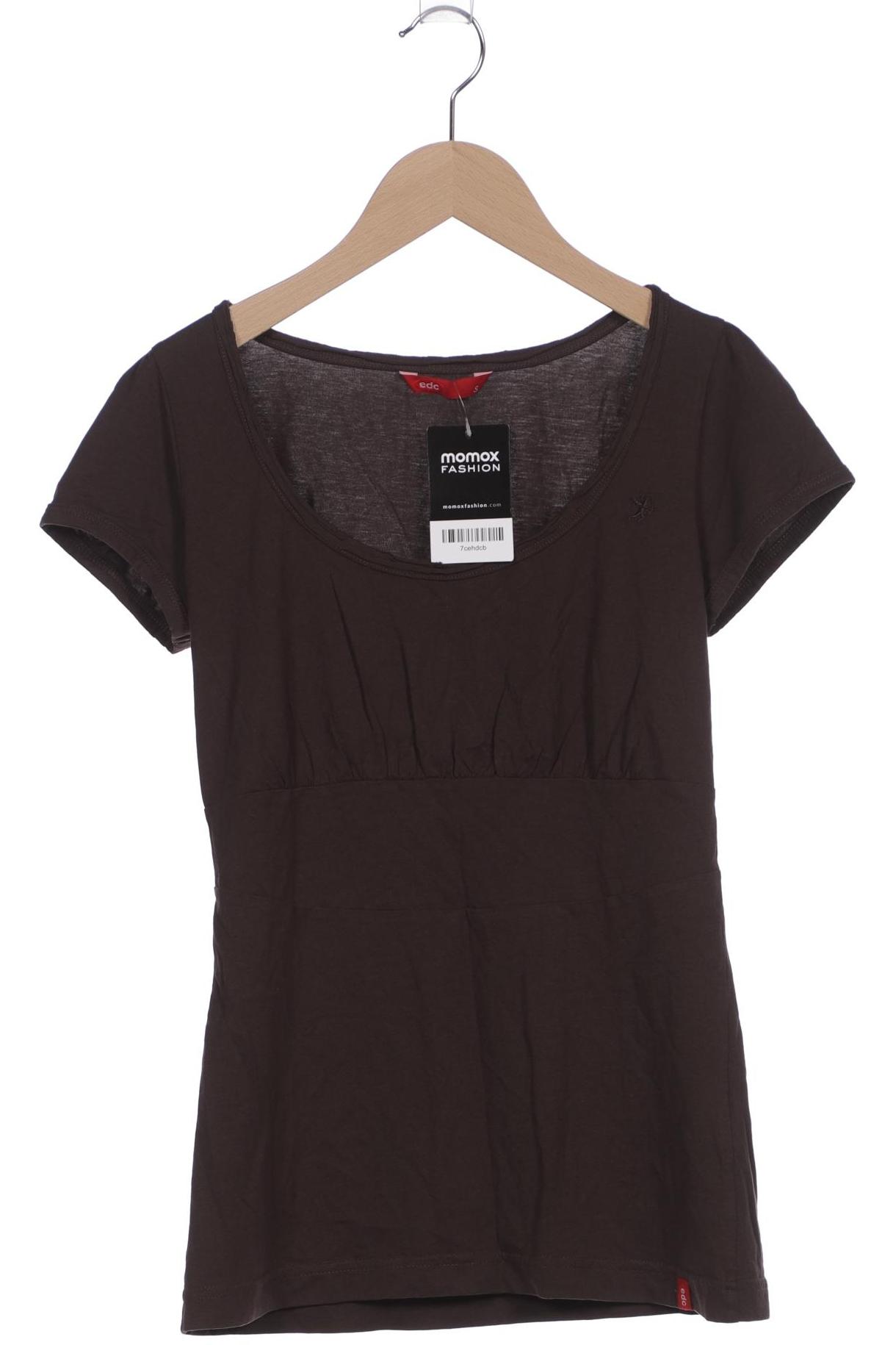 

edc by Esprit Damen T-Shirt, braun, Gr. 36